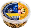 Мидии копченые ЛЕНТА в масле с чесноком и зеленью, 380г