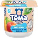 Биотворог Тёма яблоко-персик-банан с 6 месяцев 4%, 95г