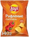 Чипсы картофельные LAY'S Рифленые Паприка, 140г