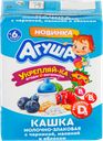Каша злаковая АГУША Укрепляй-ка, молочная с черникой, малиной и яблоком 2,7%, с 6 месяцев, 200мл
