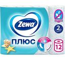 Туалетная бумага Zewa Плюс Океан 2 слоя, 12 рулонов