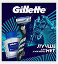 Подарочный набор для бритья Gillette Станок Mach3 со сменной кассетой + Лосьон после бритья 50мл