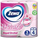 Туалетная бумага Zewa Deluxe Орхидея 3 слоя 4 шт