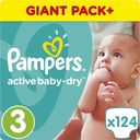 Подгузники Pampers Active Baby-Dry, размер 3, midi 5-9 кг, 124 шт