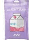Маска Soda  тканевая для лица сияние кожи с молочной эссенцией, 28мл