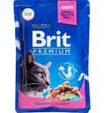 Влажный корм для кошек Brit Premium Цыплёнок и индейка в соусе, 85 г