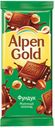 Шоколад Alpen Gold молочный с дробленым фундуком, 90г