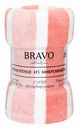 Полотенце махровое Bravo Полоски микрофибра цвет: розовый, 50×80 см