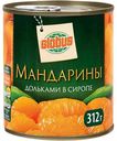 Мандарины Глобус дольками в сиропе, 312г
