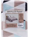 Плед фланелевый TexRepublic Мозаика цвет: белый/чёрный/кремовый, 200×220 см