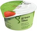 Десерт соевый Green Idea с йогуртовой закваской и соком клубники, 140 г