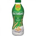 Биойогурт питьевой Актибио злаки 1,6%, 870г