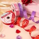 Лента декоративная "Сердца", With Love, 2,7 м х 1,5 см, в ассортименте