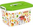 Контейнер для шашлыка Полимербыт BBQ Party с крышкой и ручками, 6,5 л