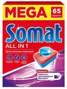 Таблетки Somat All in 1 для посудомоечной машины 65 шт