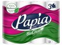 Бумага туалетная Papia BioCare белая с тиснением и перфорацией 12рулонов
