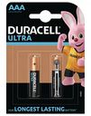 Батарейки алкалиновые Duracell Ultra AAA/R03/LR03/MX2400, 2 шт.