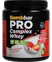 Коктейль протеиновый BombBar Pro Complex Whey клубника со сливками, 450г
