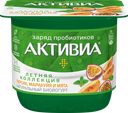 Биойогурт Активиа Летняя коллекция с персиком маракуйей и экстрактом мяты 2.9%, 150г