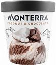 Мороженое пломбир Monterra Кокос и шоколад, 480 г