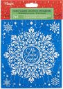 Наклейка 15,5*17,5 на окно Мэджик Тайм с новым годом снежинка Феникс Презент м/у, 1 шт