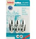 Крючки самоклеящиеся Tatkraft Atlante пластиковые цвет: сталь, 3шт.