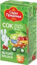 Сок Сады Придонья яблоко-вишня восстановленный осветленный 125мл