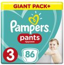 Подгузники-трусики Pampers Pants, 3 размер, midi (6-11 кг), 86 шт