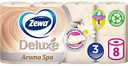 Туалетная бумага Zewa Deluxe Aroma Spa 3 слоя, 8 рулонов