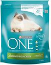 Корм Purina ONE для домашних кошек, индейка и цельные злаки, 750 г