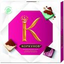 Конфеты шоколадные Коркунов Коллекция шоколадных плиток темн