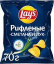 Чипсы картофельные LAY'S со вкусом сметаны и лука, 70г