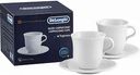 Чашки для капучино керамические Delonghi цвет: белый, 2×270 мл