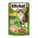 Влажный корм, Kitekat, с курицей в желе, 85 г