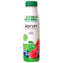 Йогурт питьевой ЭКОНИВА черника-малина, 2,5%, 300г