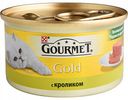 Корм для кошек кусочки в паштете Gourmet Gold с кроликом, 85 г