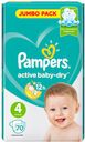Подгузники Pampers Active Baby-Dry 4 (8-14 кг) 70 шт