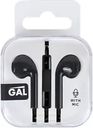 Наушники GAL с микрофоном, черные/зеленые, Арт. HM-060BK/-060GR
