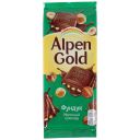Шоколад Alpen Gold молочный с дробленым фундуком 85 г