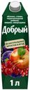 Сок «Добрый» яблоко черноплодная рябина вишня, 1 л
