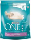 Сухой корм Purina One Sensitive индейка-рис для кошек с чувствительным пищеварением 750 г