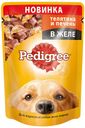 Корм для собак Pedigree с телятиной и печенью в желе, 85 г
