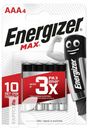 Батарейка ENERGIZER MAX+PAWERSEAI AAА/LR03 4шт