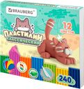 Пластилин классический 12 цветов, ТМ «BRAUBERG»
Милые коты/Монстрики  