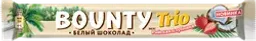 Батончик шоколадный BOUNTY Trio Райская клубника в белом шоколаде с кокосом и клубникой