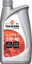 Масло моторное TAKAYAMA синтетическое SAE 5W-40 API SN/СF, Арт. 
605528/605586, 1л