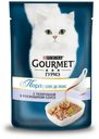 Корм для кошек Gourmet Perle Соус Де-люкс с телятиной в роскошном соусе, 85 г