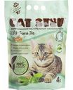 Наполнитель для кошачьих туалетов комкующийся Cat Step С ароматом зелёного чая, 4 л