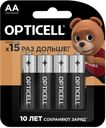 Батарейка АА ЛР06 1,5 вольт Оптиселл бэйсик Оптиселл к/у, 4 шт