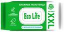 Полотенца влажные гипоаллергенные, 60 шт, ТМ «ECO LIFE» 